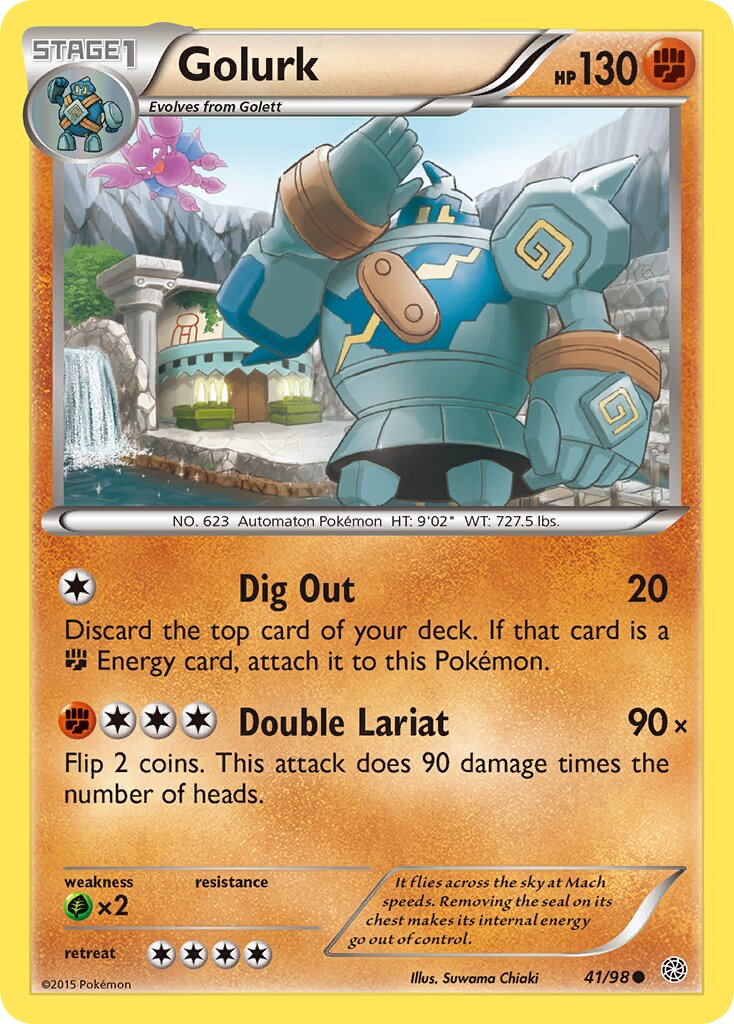 Golurk 041/98 — Ancient Origins (English Pokémon TCG card)