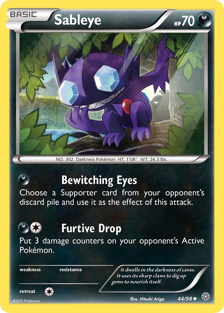 Sableye 044/98 — Ancient Origins (English Pokémon TCG card)