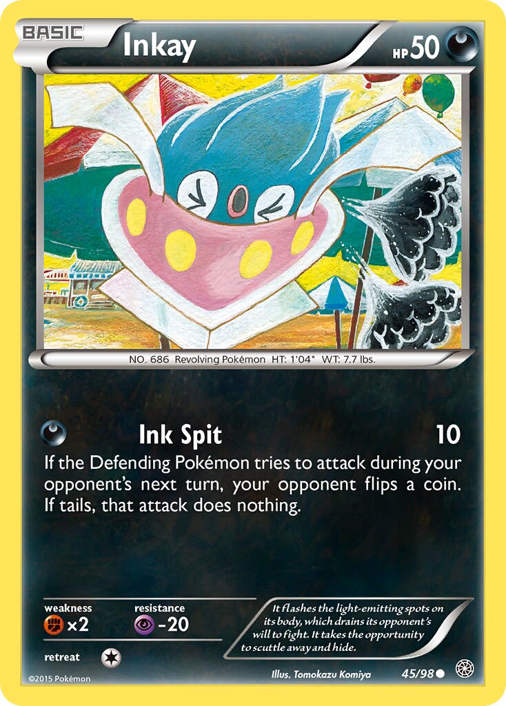 Inkay 045/98 — Ancient Origins (English Pokémon TCG card)