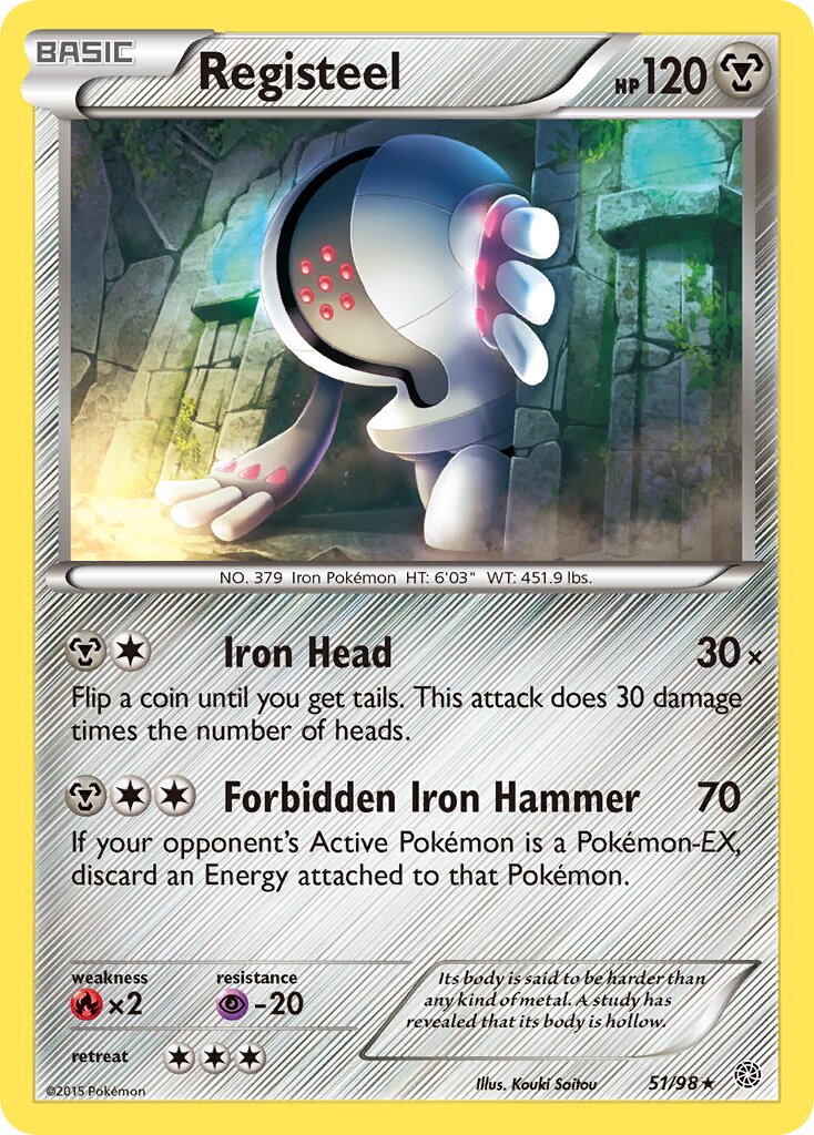 Registeel 051/98 — Ancient Origins (English Pokémon TCG card)