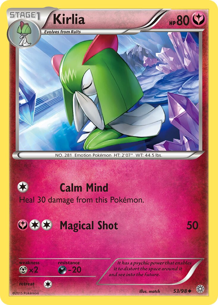 Kirlia 053/98 — Ancient Origins (English Pokémon TCG card)