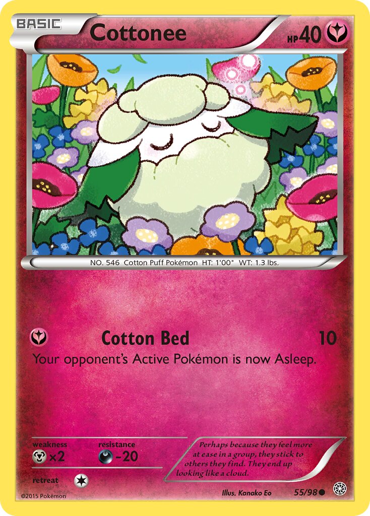 Cottonee 055/98 — Ancient Origins (English Pokémon TCG card)
