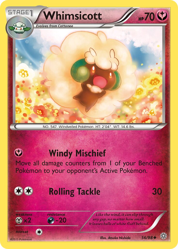 Whimsicott 056/98 — Ancient Origins (English Pokémon TCG card)