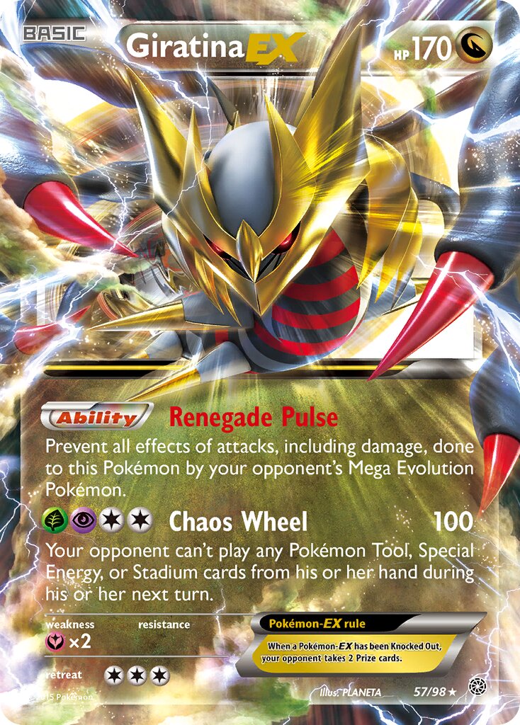 Giratina-EX 057/98 — Ancient Origins (English Pokémon TCG card)