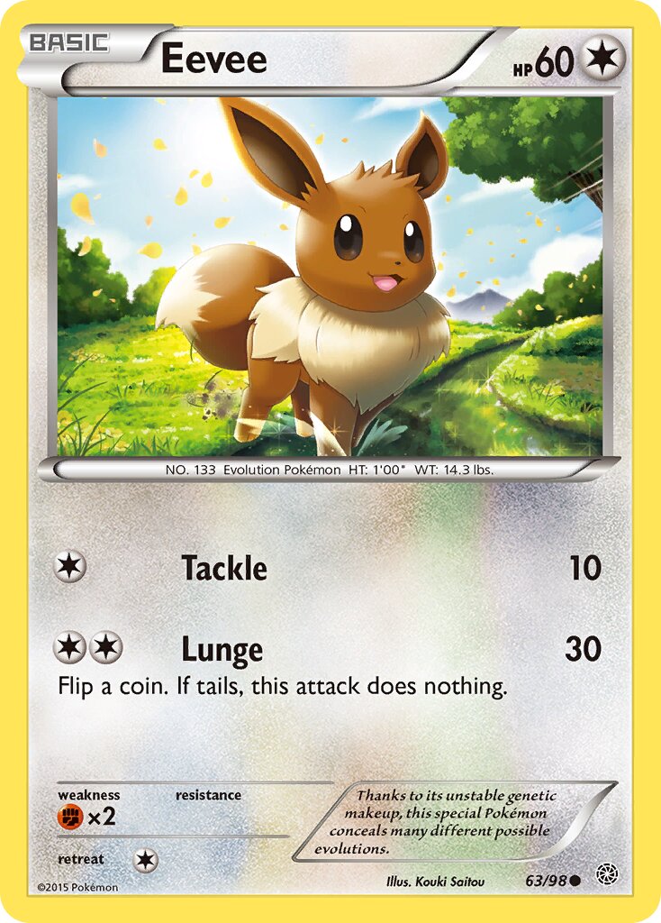 Eevee 063/98 — Ancient Origins (English Pokémon TCG card)
