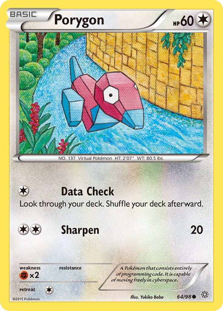 Porygon 064/98 — Ancient Origins (English Pokémon TCG card)