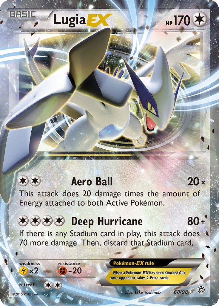 Lugia-EX 068/98 — Ancient Origins (English Pokémon TCG card)