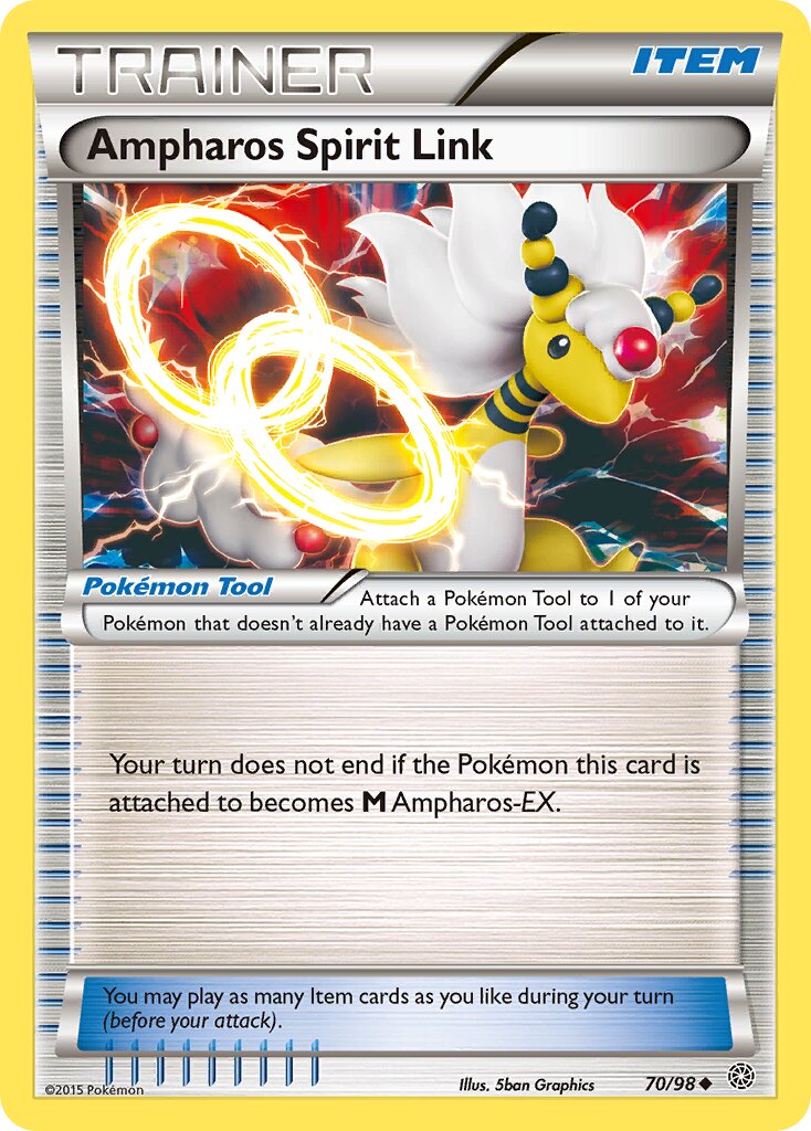 Ampharos Spirit Link 070/98 — Ancient Origins (English Pokémon TCG card)