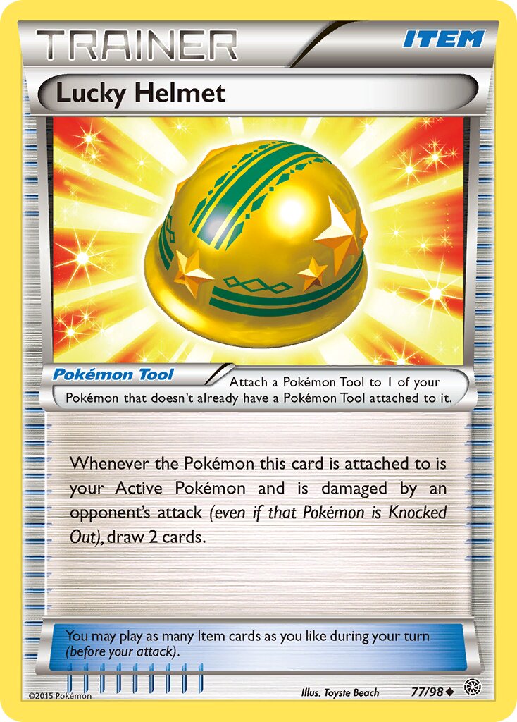 Lucky Helmet 077/98 — Ancient Origins (English Pokémon TCG card)