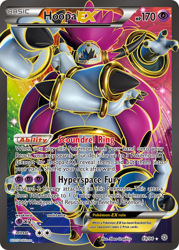 Hoopa-EX 089/98 — Ancient Origins (English Pokémon TCG card)