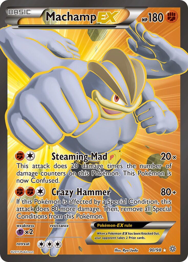 Machamp-EX 090/98 — Ancient Origins (English Pokémon TCG card)