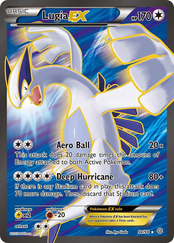 Lugia-EX 094/98 — Ancient Origins (English Pokémon TCG card)