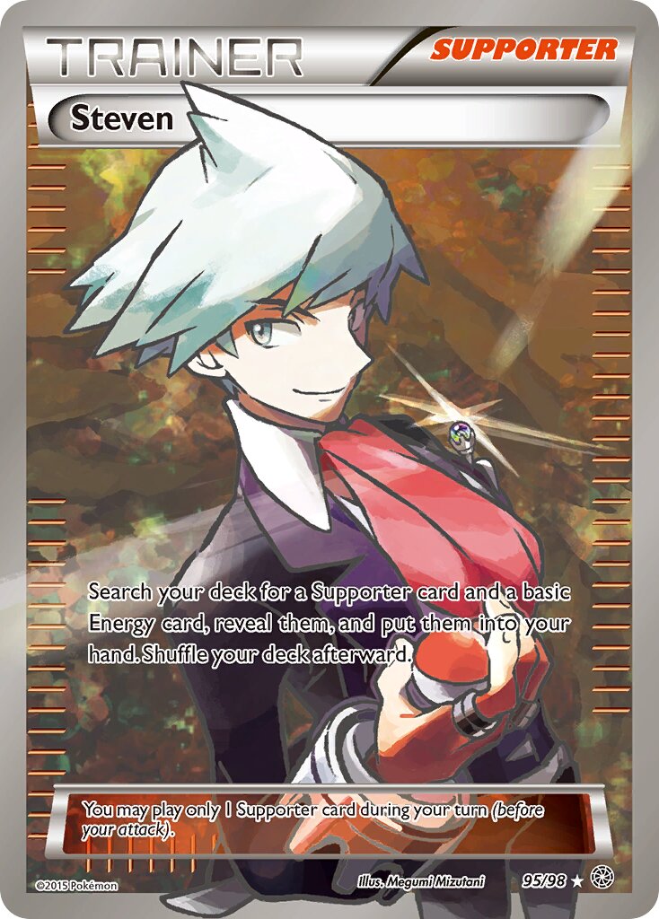 Steven 095/98 — Ancient Origins (English Pokémon TCG card)