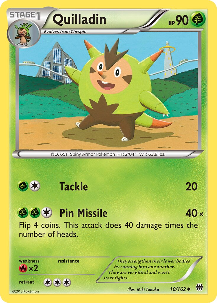 Quilladin 010/164 — BREAKthrough (English Pokémon TCG card)