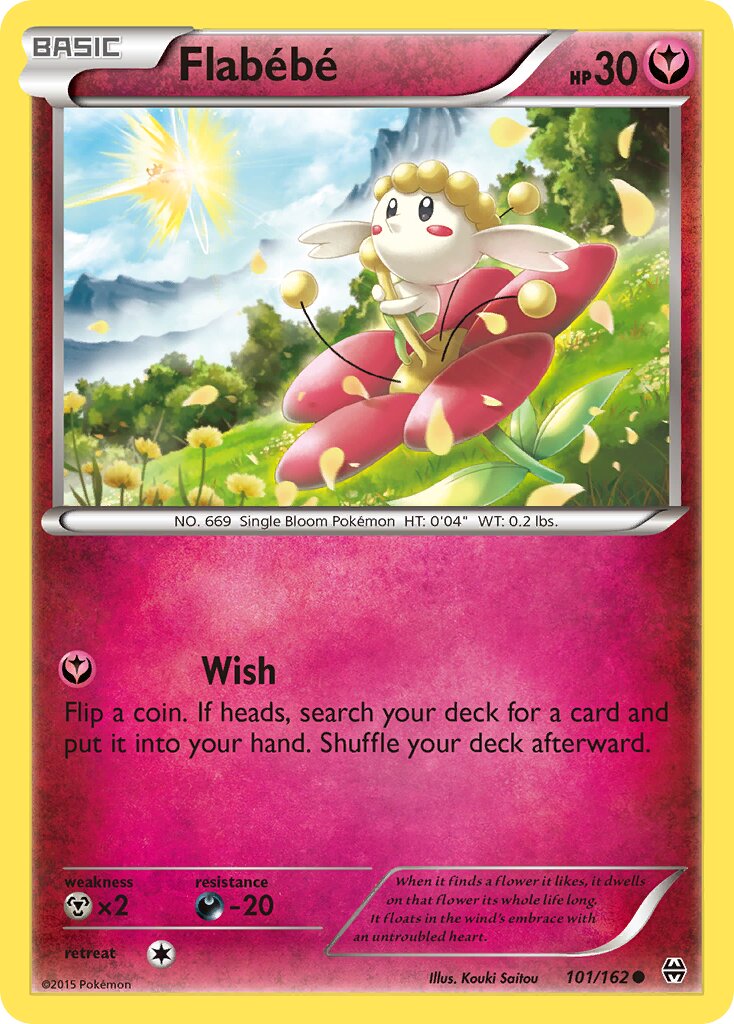 Flabébé 101/164 — BREAKthrough (English Pokémon TCG card)