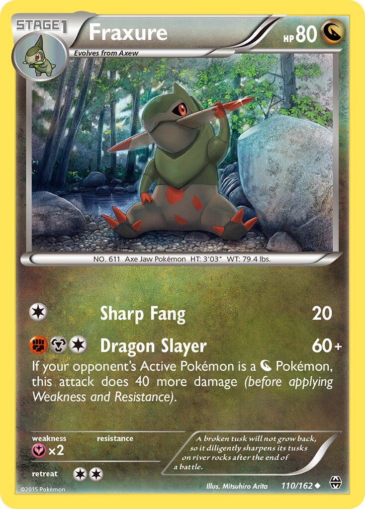 Fraxure 110/164 — BREAKthrough (English Pokémon TCG card)