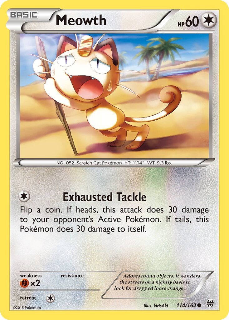Meowth 114/164 — BREAKthrough (English Pokémon TCG card)