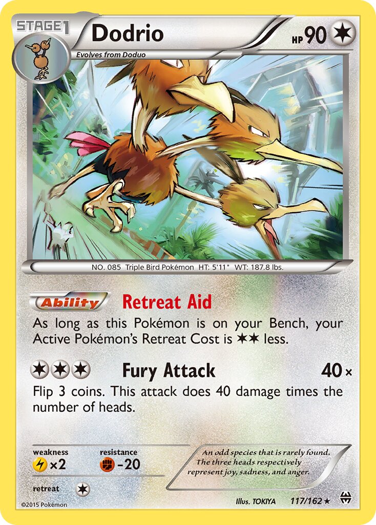Dodrio 117/164 — BREAKthrough (English Pokémon TCG card)