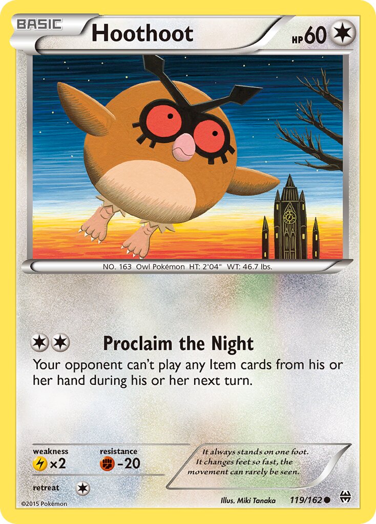 Hoothoot 119/164 — BREAKthrough (English Pokémon TCG card)