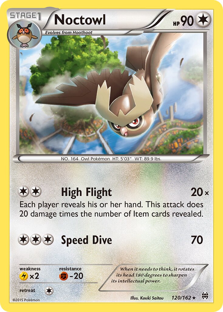 Noctowl 120/164 — BREAKthrough (English Pokémon TCG card)