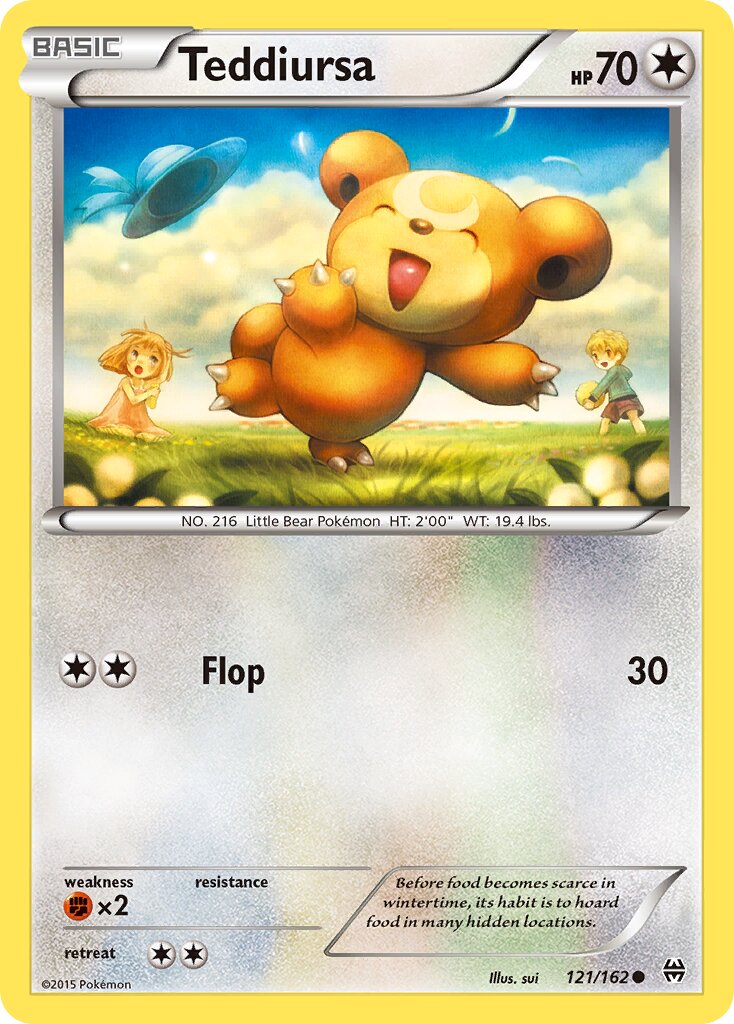 Teddiursa 121/164 — BREAKthrough (English Pokémon TCG card)