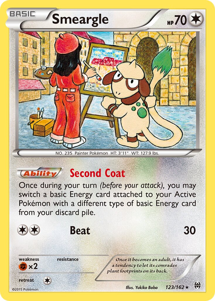 Smeargle 123/164 — BREAKthrough (English Pokémon TCG card)