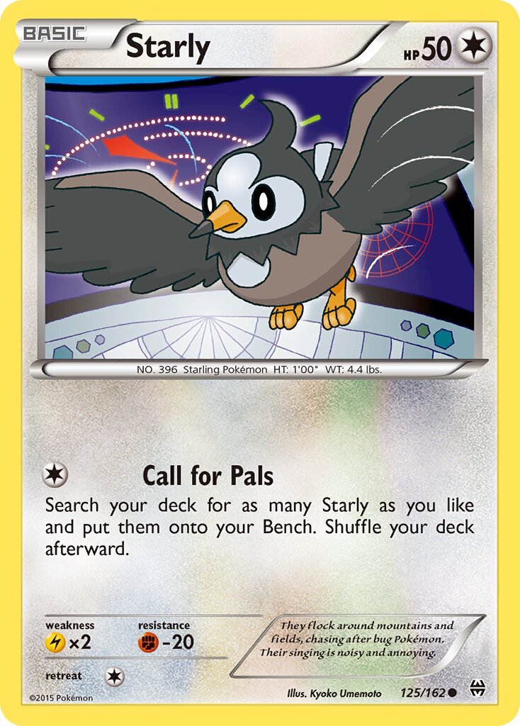 Starly 125/164 — BREAKthrough (English Pokémon TCG card)