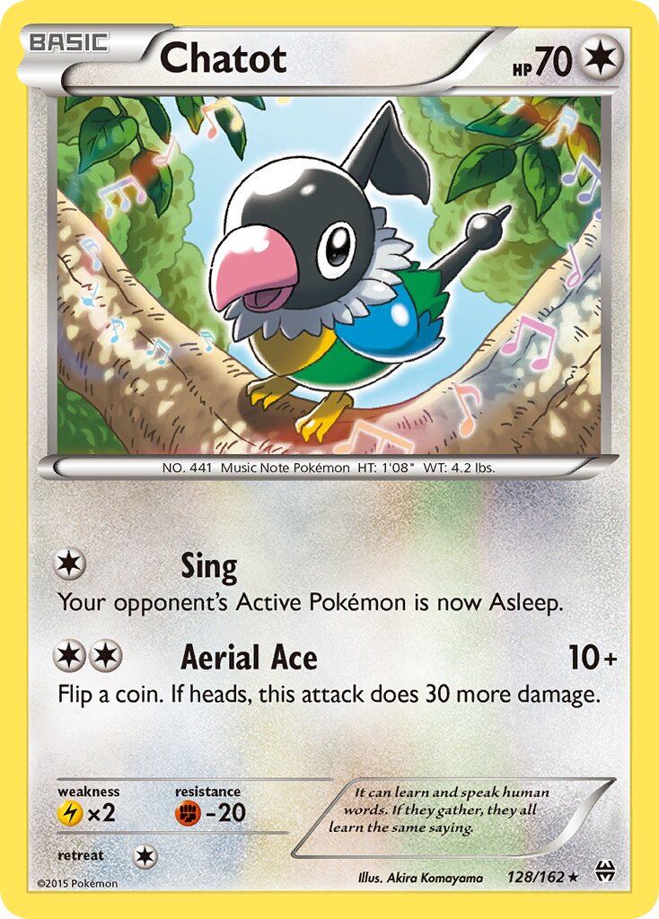 Chatot 128/164 — BREAKthrough (English Pokémon TCG card)