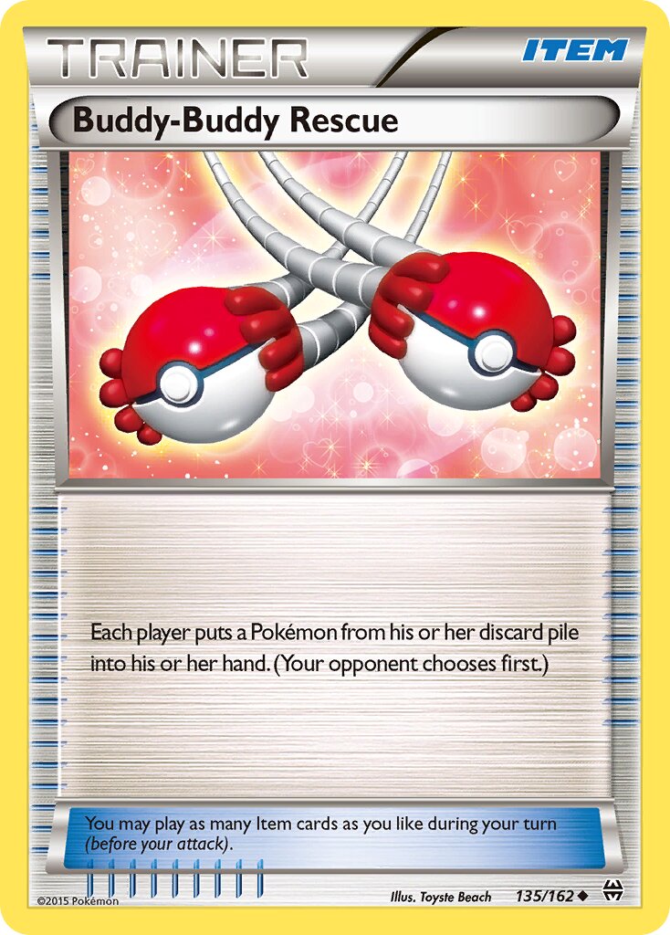Buddy-Buddy Rescue 135/164 — BREAKthrough (English Pokémon TCG card)