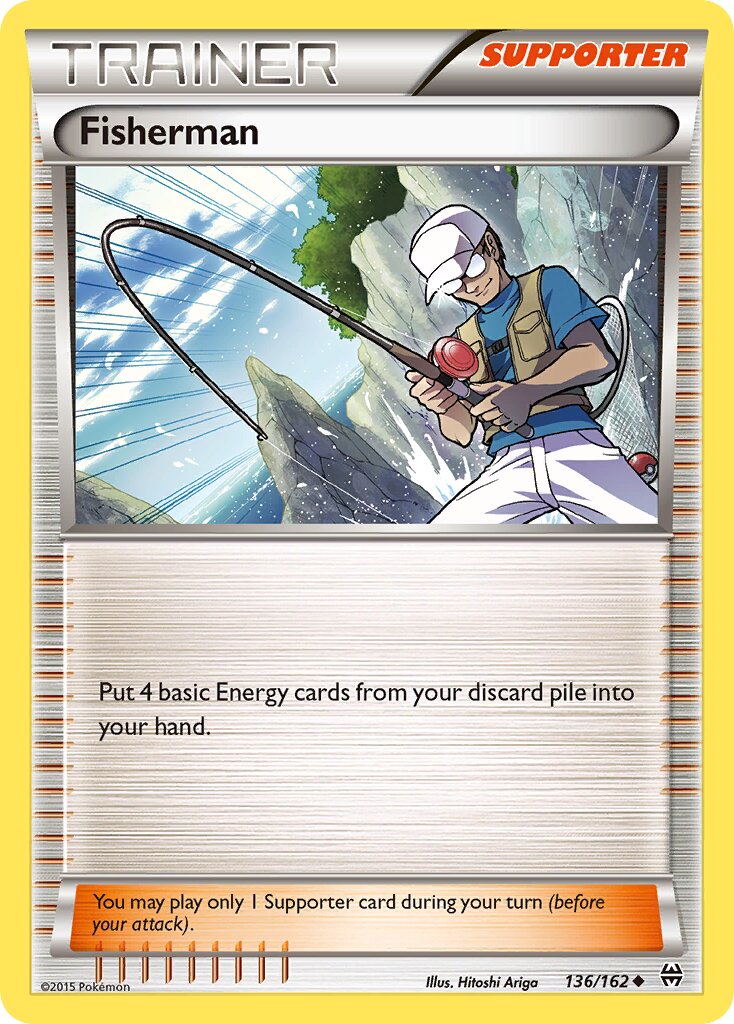 Fisherman 136/164 — BREAKthrough (English Pokémon TCG card)