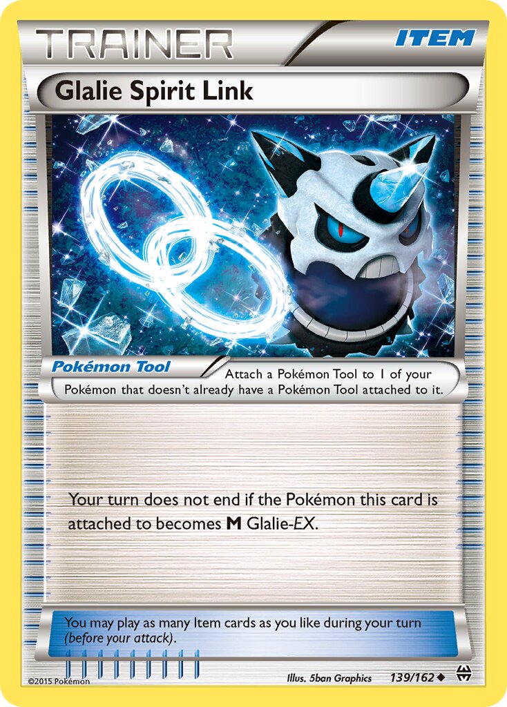 Glalie Spirit Link 139/164 — BREAKthrough (English Pokémon TCG card)