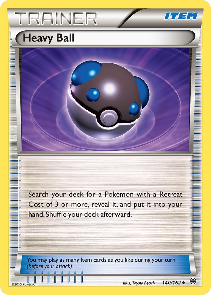 Heavy Ball 140/164 — BREAKthrough (English Pokémon TCG card)