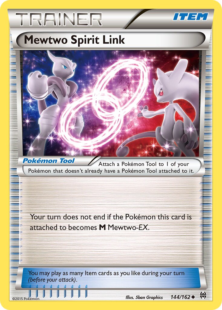 Mewtwo Spirit Link 144/164 — BREAKthrough (English Pokémon TCG card)