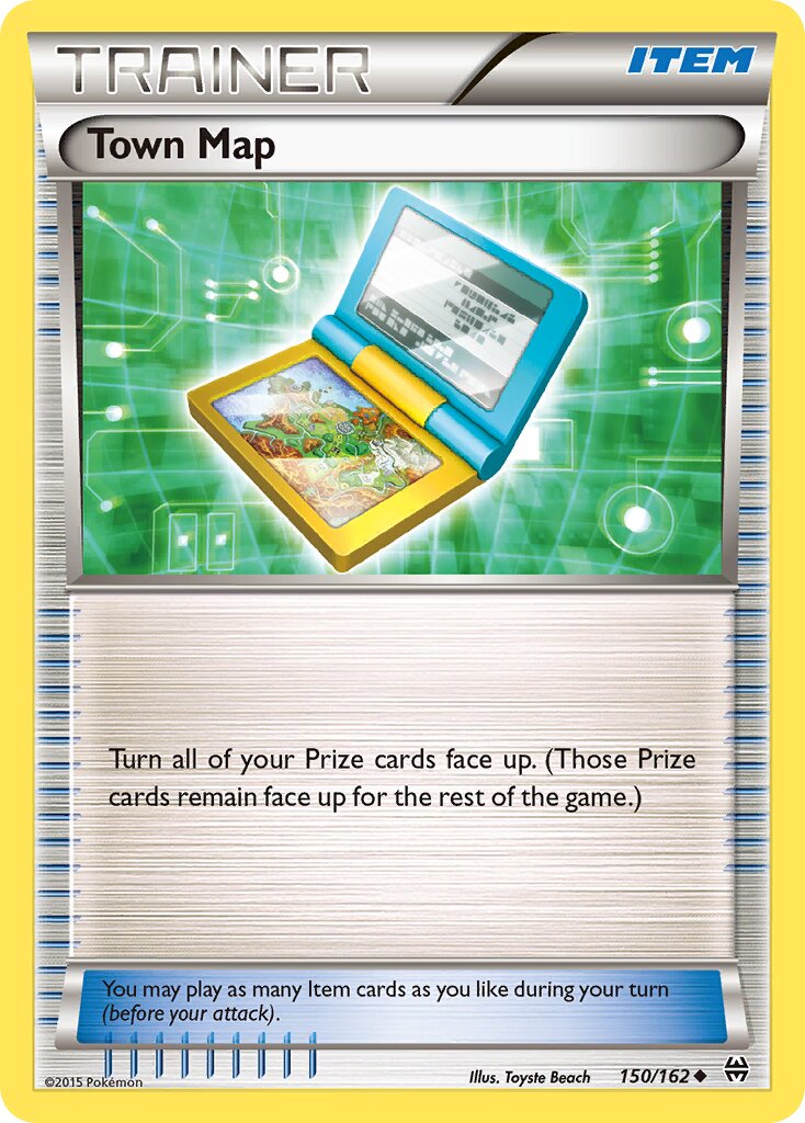Town Map 150/164 — BREAKthrough (English Pokémon TCG card)