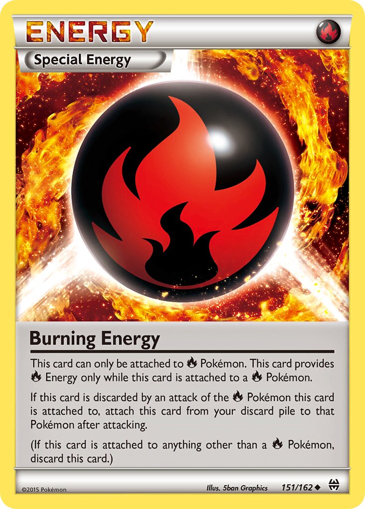 Burning Energy 151/164 — BREAKthrough (English Pokémon TCG card)