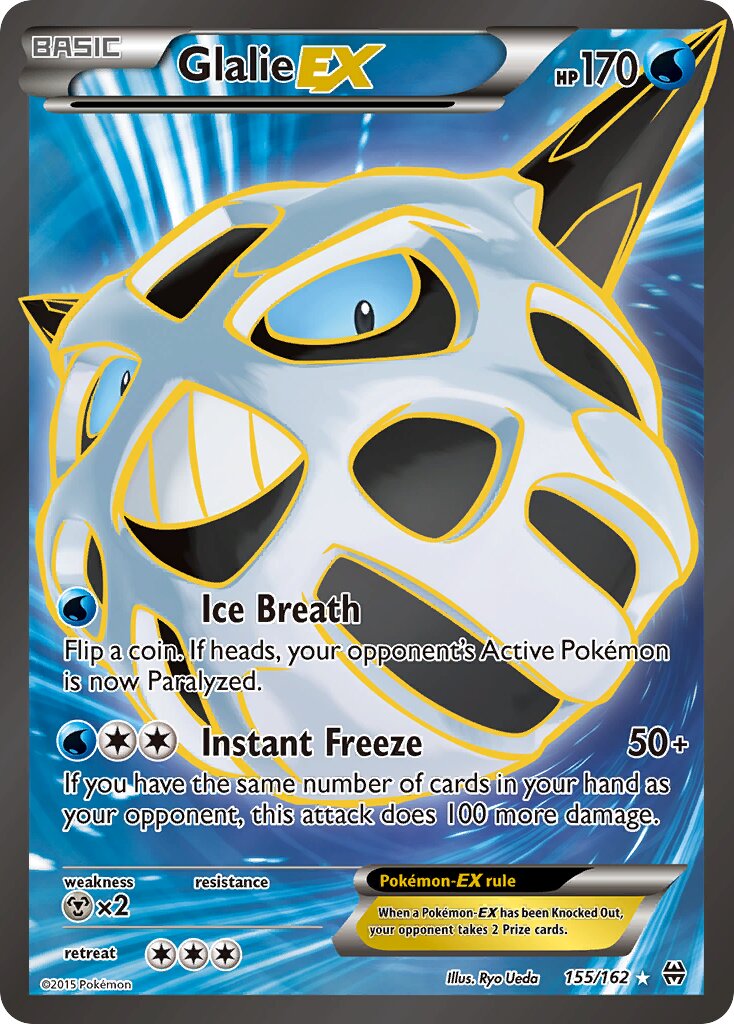 Glalie-EX 155/164 — BREAKthrough (English Pokémon TCG card)