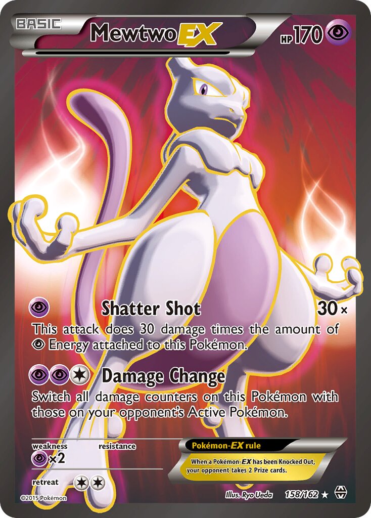Mewtwo-EX 158/164 — BREAKthrough (English Pokémon TCG card)