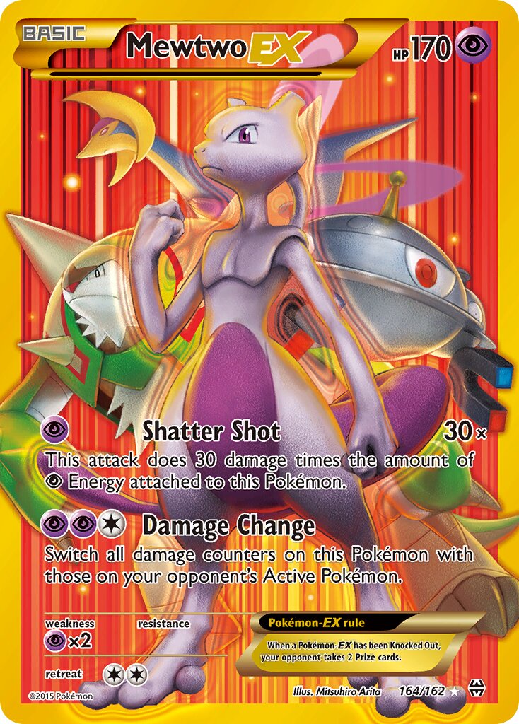 Mewtwo-EX 164/164 — BREAKthrough (English Pokémon TCG card)