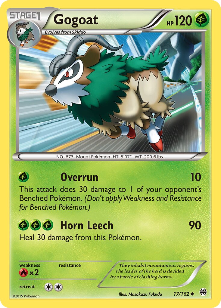 Gogoat 017/164 — BREAKthrough (English Pokémon TCG card)