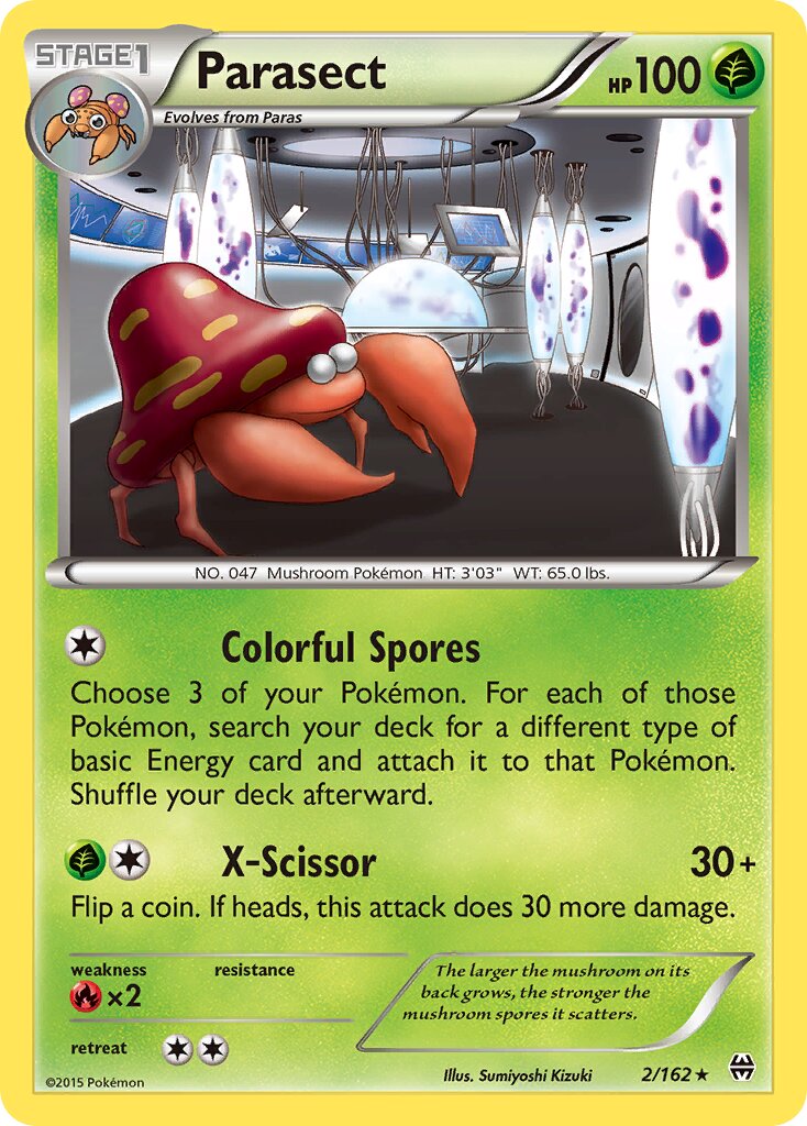 Parasect 002/164 — BREAKthrough (English Pokémon TCG card)