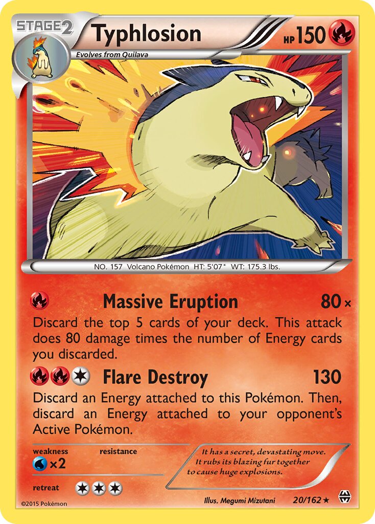 Typhlosion 020/164 — BREAKthrough (English Pokémon TCG card)