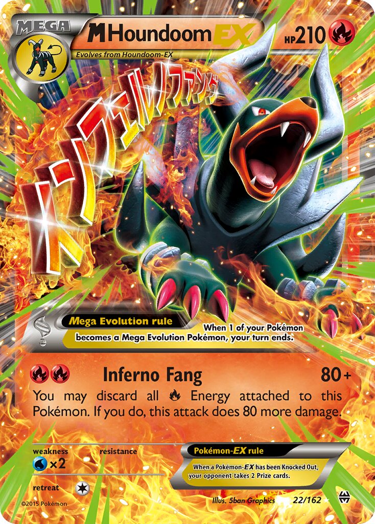 M Houndoom-EX 022/164 — BREAKthrough (English Pokémon TCG card)