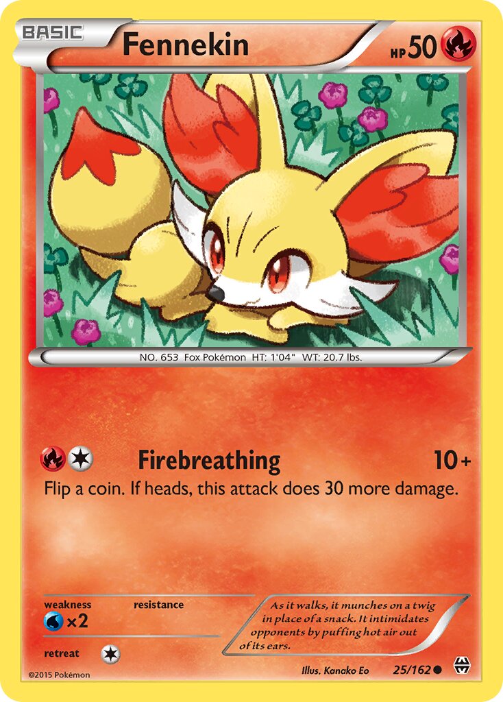 Fennekin 025/164 — BREAKthrough (English Pokémon TCG card)