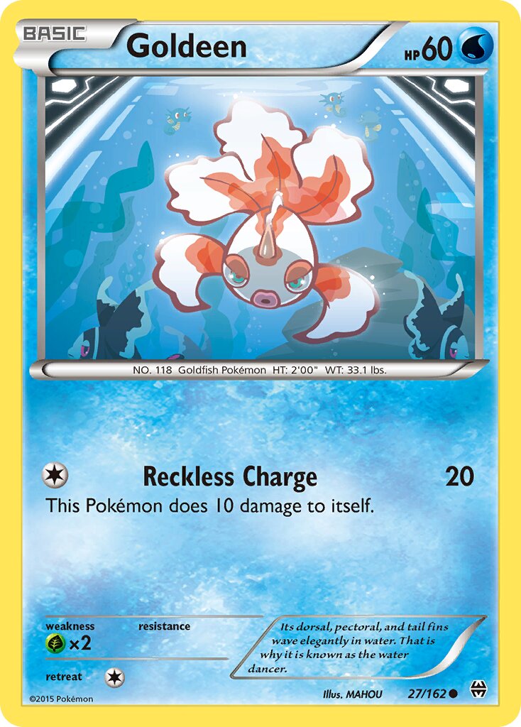 Goldeen 027/164 — BREAKthrough (English Pokémon TCG card)