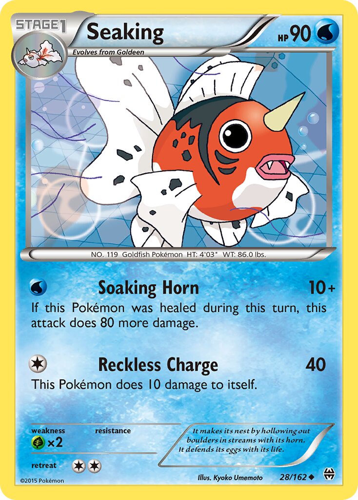Seaking 028/164 — BREAKthrough (English Pokémon TCG card)