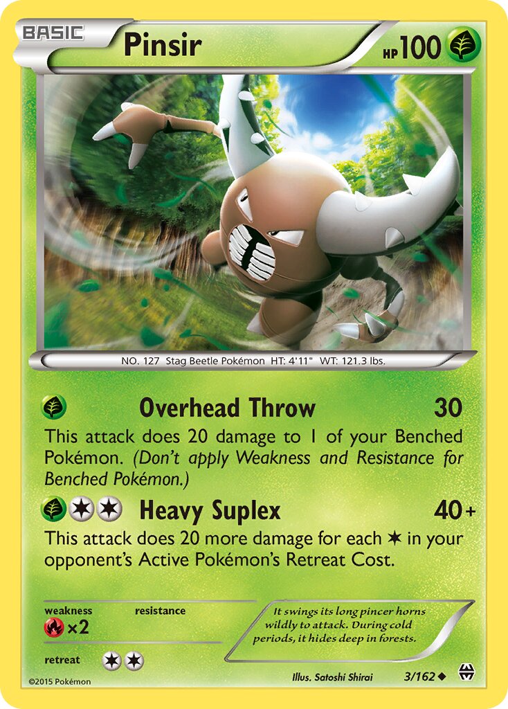 Pinsir 003/164 — BREAKthrough (English Pokémon TCG card)