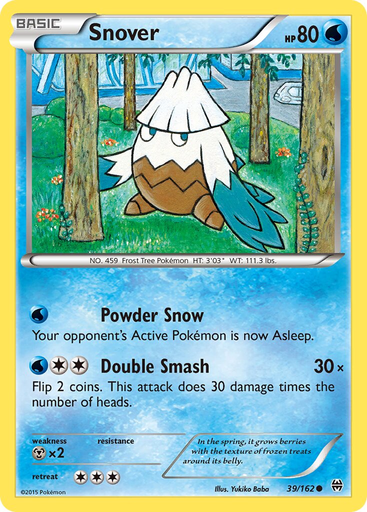 Snover 039/164 — BREAKthrough (English Pokémon TCG card)