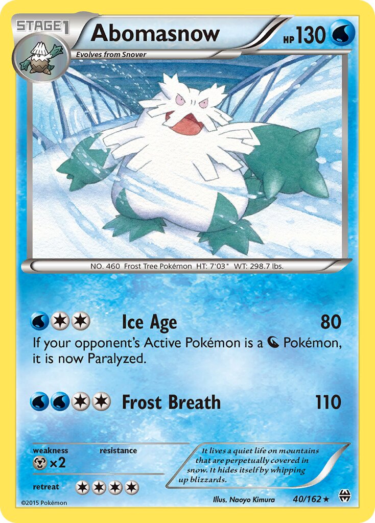 Abomasnow 040/164 — BREAKthrough (English Pokémon TCG card)