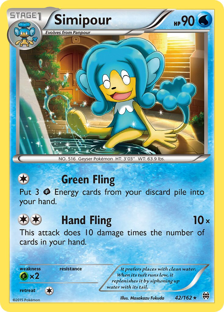 Simipour 042/164 — BREAKthrough (English Pokémon TCG card)