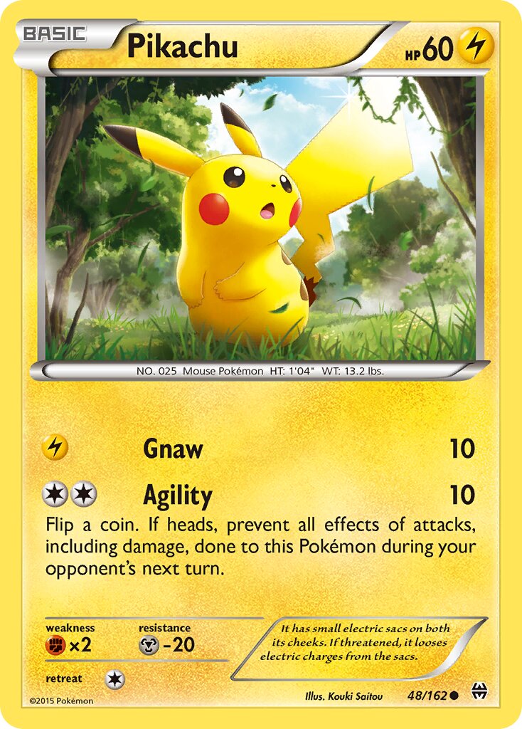 Pikachu 048/164 — BREAKthrough (English Pokémon TCG card)
